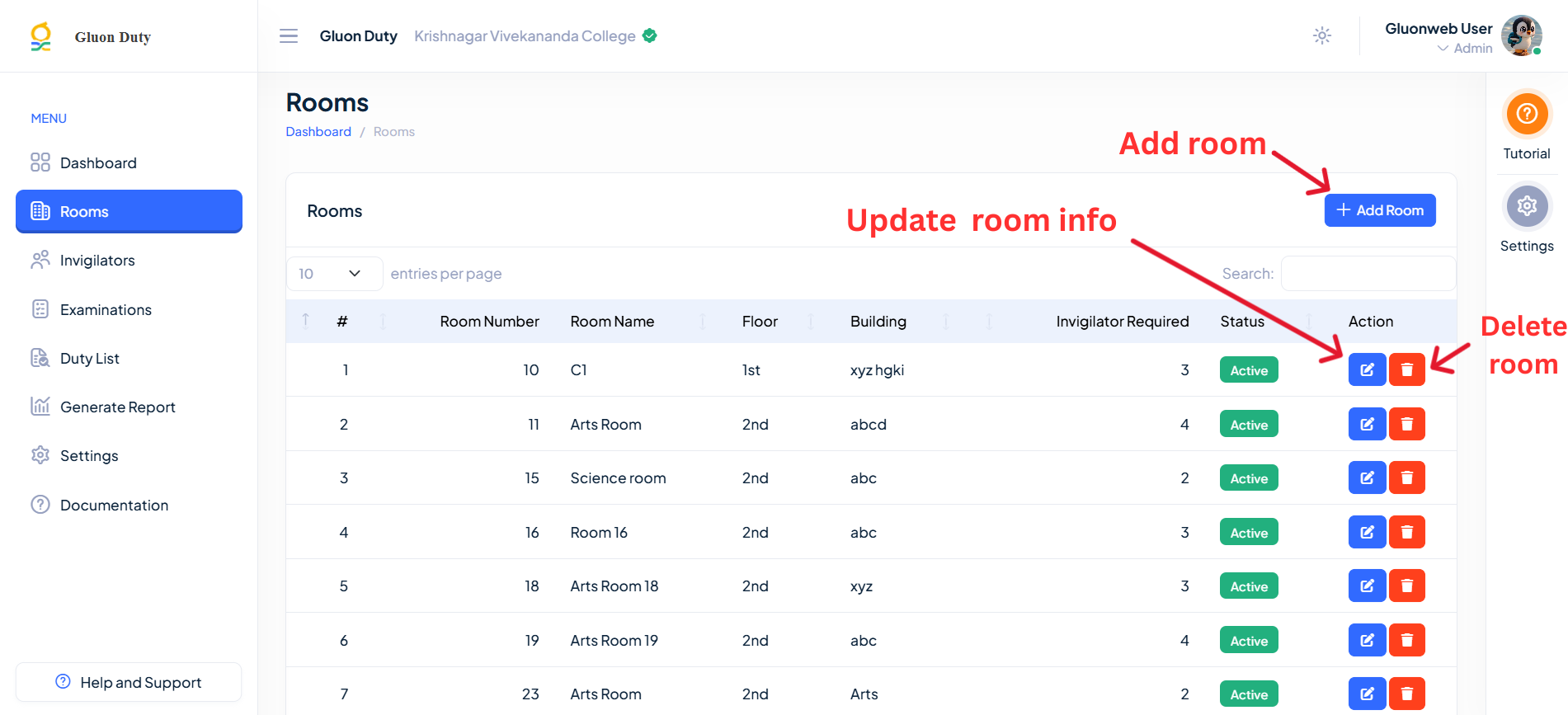Room Management